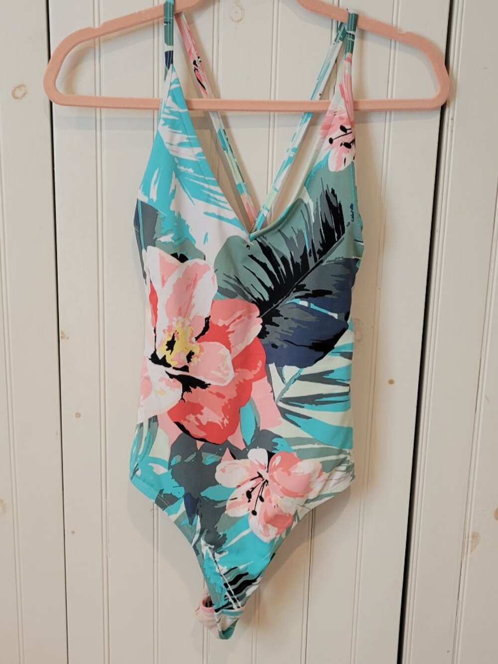Kona Sol Floral One Piece Swim Suit